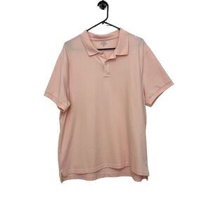 J. Crew Pink Short Sleeve Collared Flex Pique Polo Shirt Men’s Size XXL